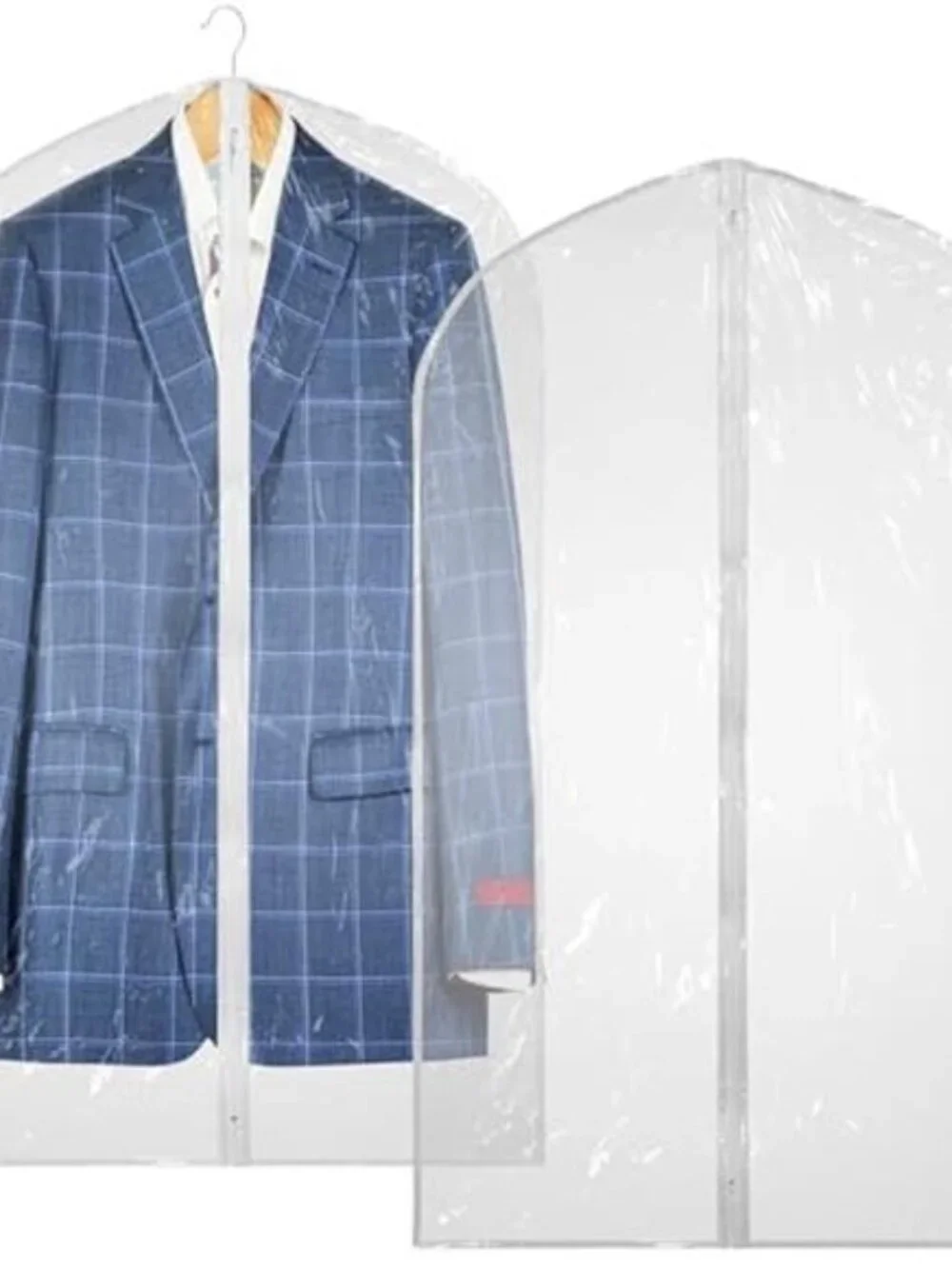 Clear Garment Bags for Clothes Dustproof Vinyl Travel Coat Dress Suit Protector